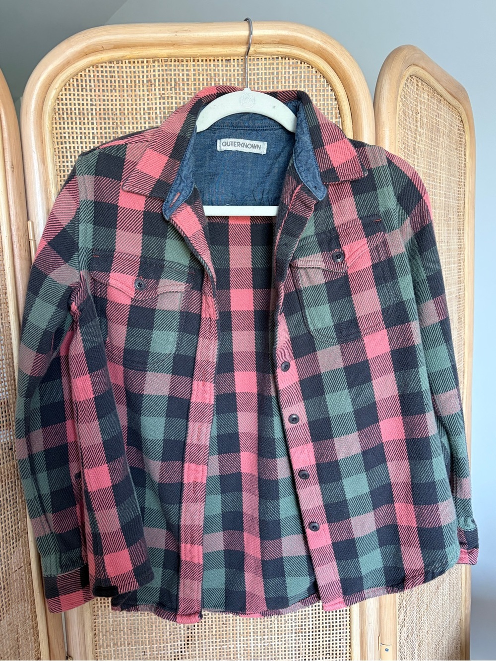 Outerknown Blanket Shirt Astrodust Balboa Check Women’s XS/S